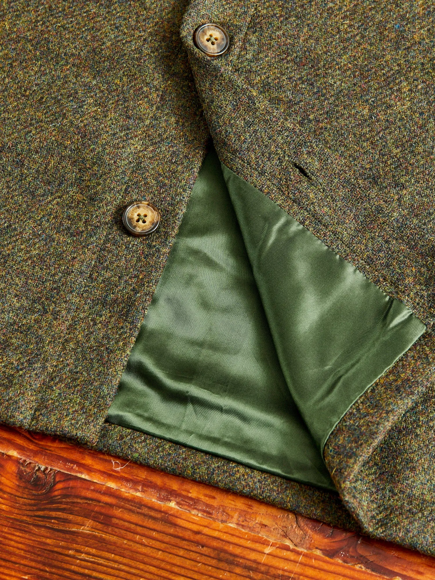 Wool Field Overshirt in Forest