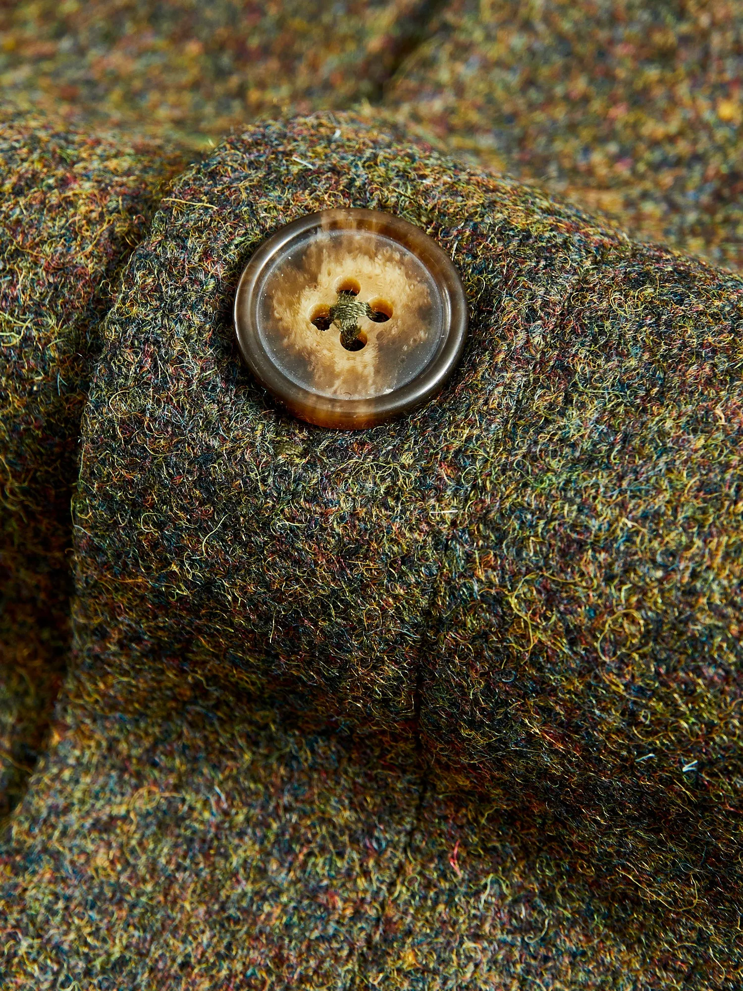 Wool Field Overshirt in Forest
