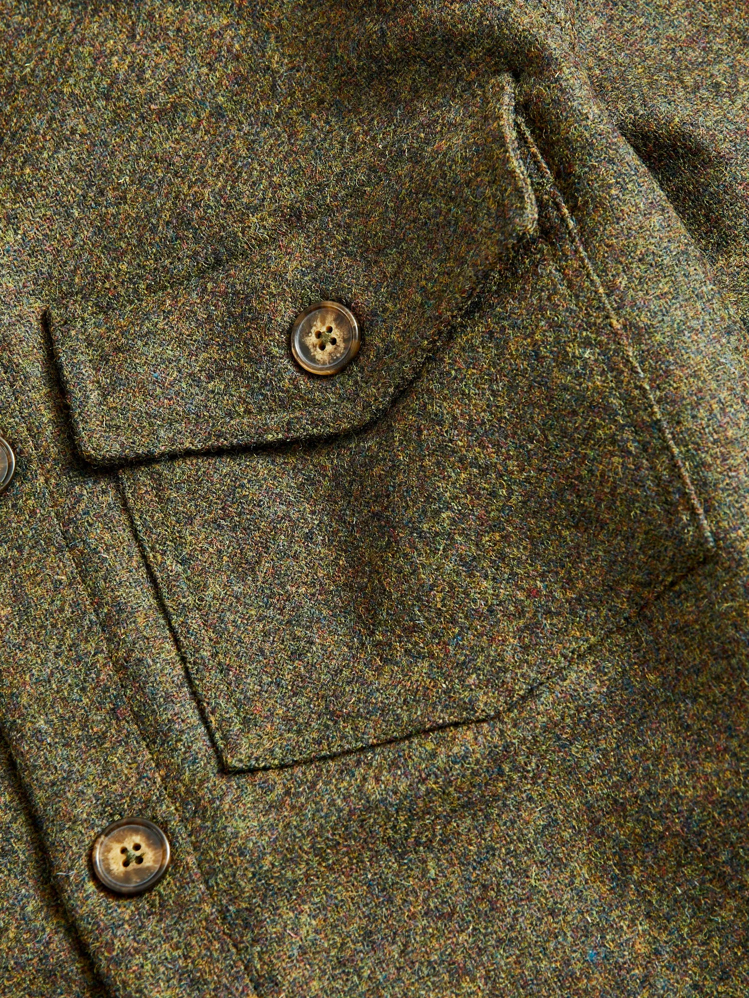 Wool Field Overshirt in Forest